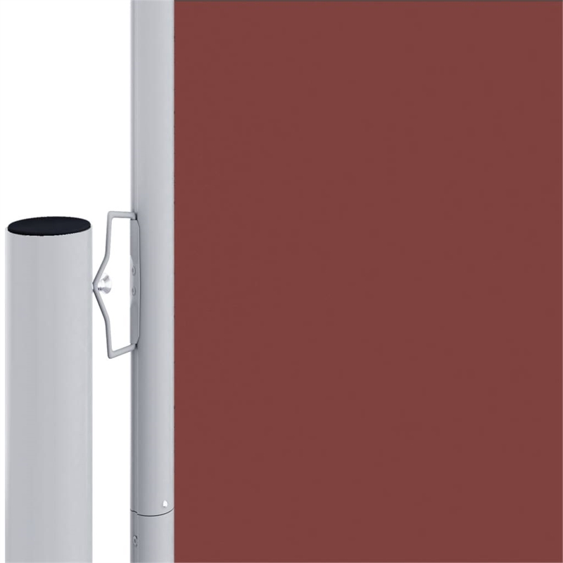 vidaXL Extra Long Retractable Side Awning in Brown