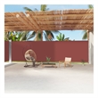 vidaXL Extra Long Retractable Side Awning in Brown