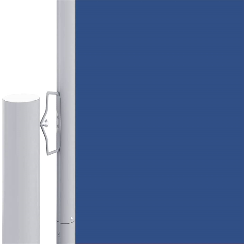 vidaXL Large Side Awning with PU Coating in Blue