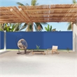 vidaXL Large Side Awning with PU Coating in Blue