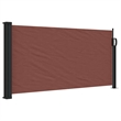 vidaXL Retractable Side Awning in Brown