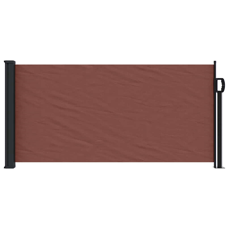 vidaXL Retractable Side Awning in Brown