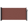 vidaXL Retractable Side Awning in Brown
