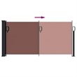vidaXL Retractable Side Awning in Brown