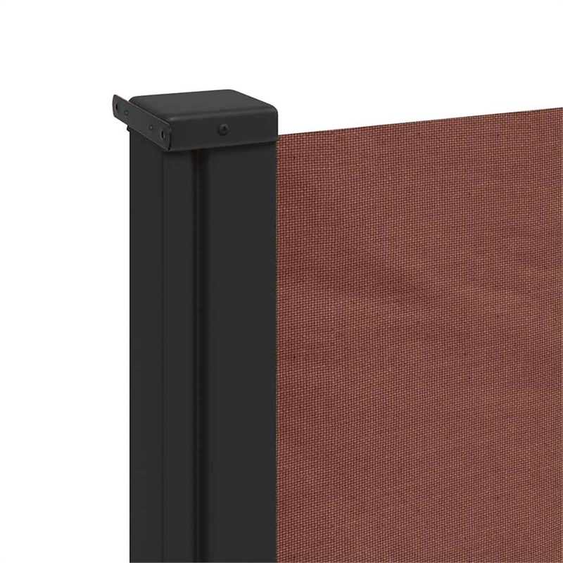 vidaXL Retractable Side Awning in Brown