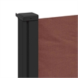 vidaXL Retractable Side Awning in Brown