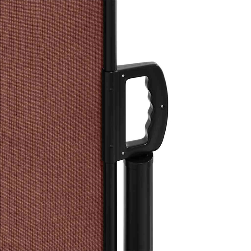 vidaXL Retractable Side Awning in Brown