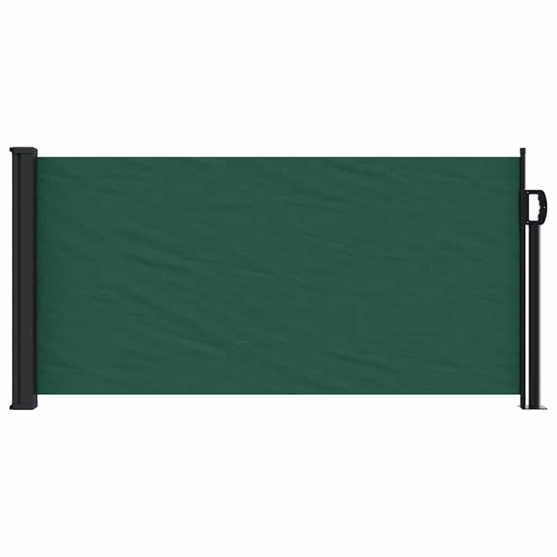 vidaXL Retractable Side Awning in Dark Green