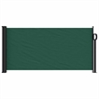 vidaXL Retractable Side Awning in Dark Green