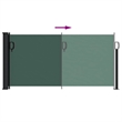 vidaXL Retractable Side Awning in Dark Green