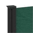 vidaXL Retractable Side Awning in Dark Green