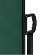 vidaXL Retractable Side Awning in Dark Green