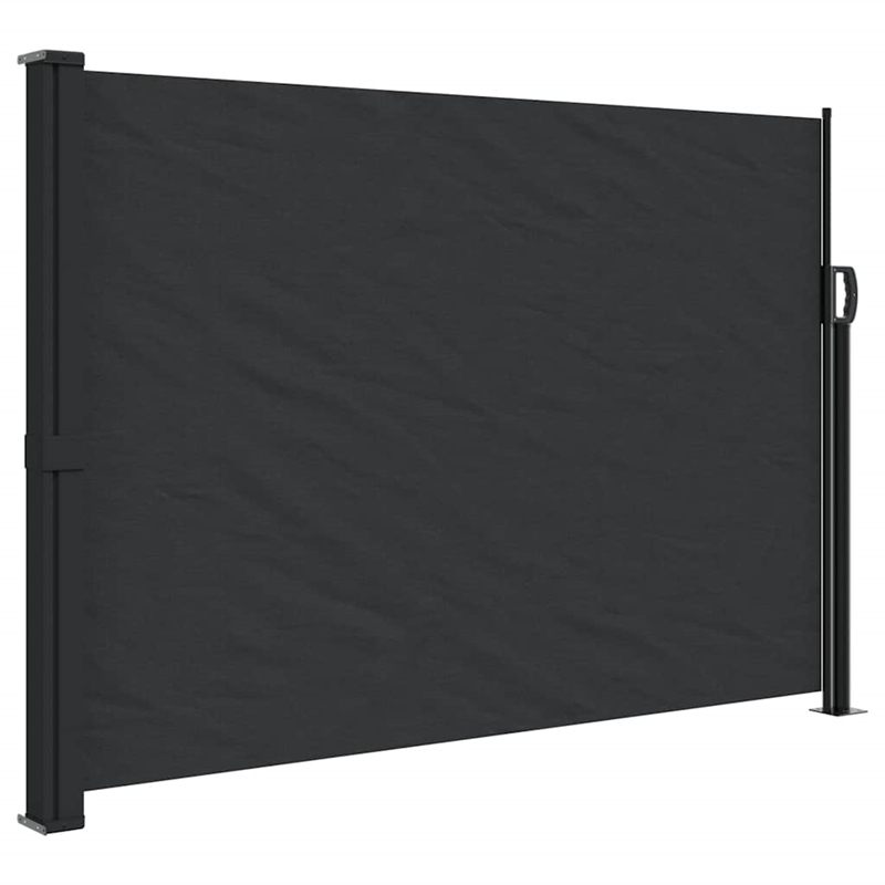 vidaXL Retractable Side Awning in Black