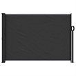 vidaXL Retractable Side Awning in Black