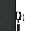 vidaXL Retractable Side Awning in Black