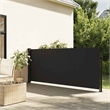 vidaXL Retractable Side Awning in Black