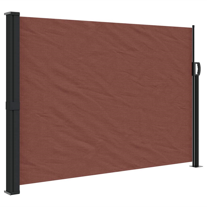 vidaXL Retractable Side Awning in Brown