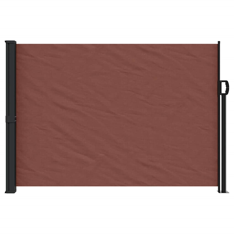 vidaXL Retractable Side Awning in Brown