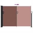 vidaXL Retractable Side Awning in Brown