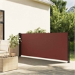 vidaXL Retractable Side Awning in Brown