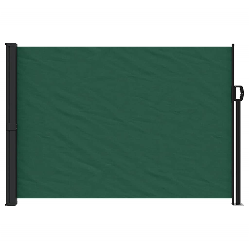 vidaXL Retractable Side Awning in Dark Green
