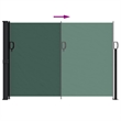 vidaXL Retractable Side Awning in Dark Green