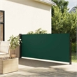 vidaXL Retractable Side Awning in Dark Green