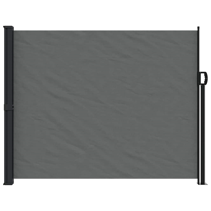 vidaXL Retractable Side Awning in Anthracite