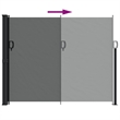 vidaXL Retractable Side Awning in Anthracite