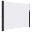 vidaXL Retractable Side Awning with PU Coating in White