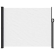 vidaXL Retractable Side Awning with PU Coating in White