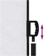 vidaXL Retractable Side Awning with PU Coating in White