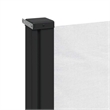 vidaXL Retractable Side Awning with PU Coating in White
