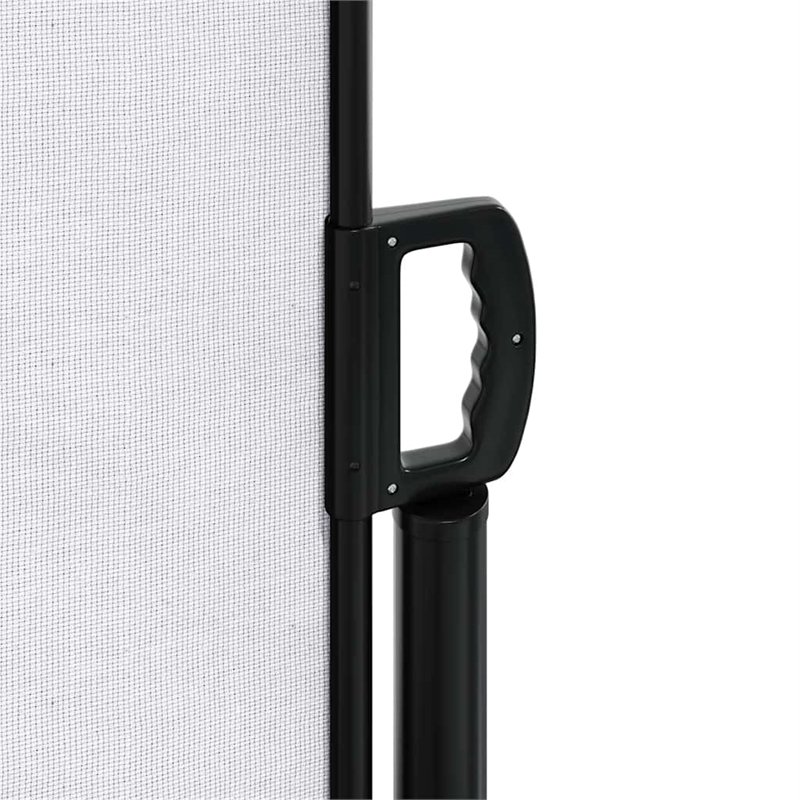 vidaXL Retractable Side Awning with PU Coating in White