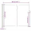 vidaXL Retractable Side Awning with PU Coating in White