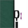 vidaXL Retractable Side Awning in Dark Green