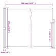vidaXL Retractable Side Awning in Dark Green
