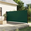 vidaXL Retractable Side Awning in Dark Green