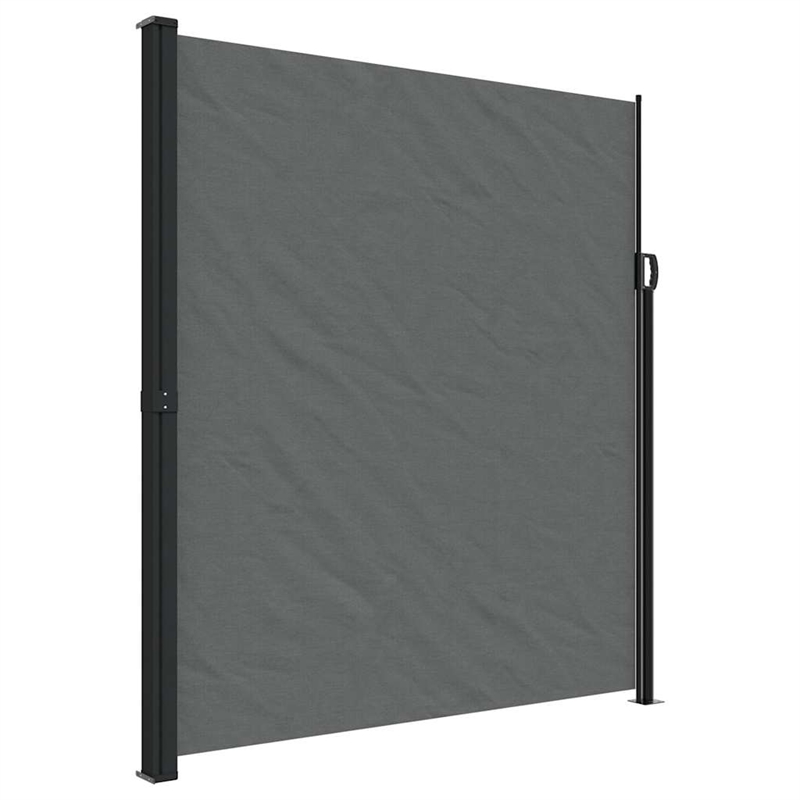 vidaXL Retractable Side Awning in Anthracite