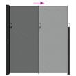 vidaXL Retractable Side Awning in Anthracite
