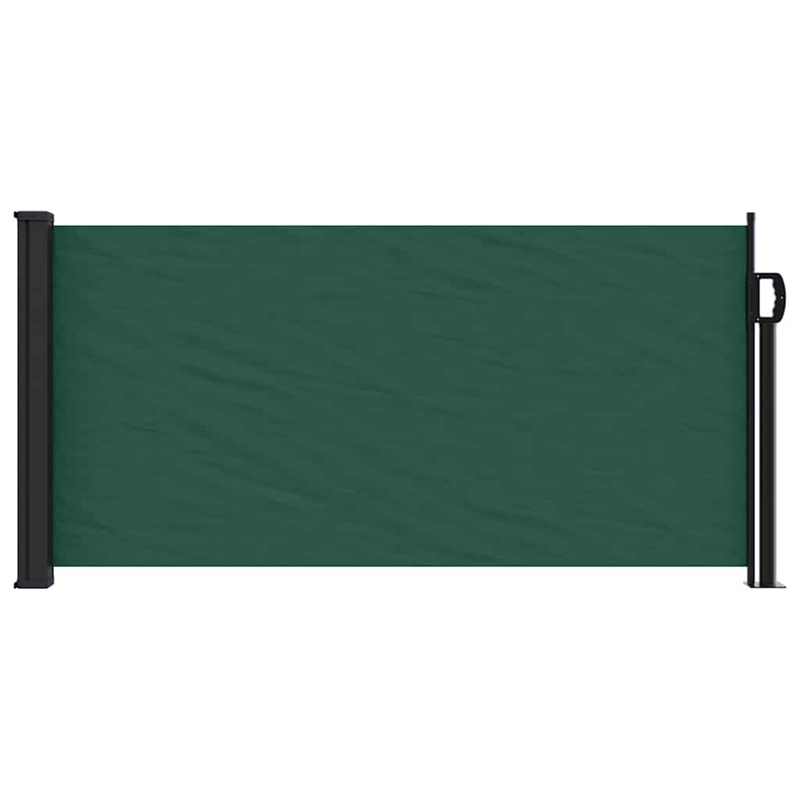 vidaXL Retractable Side Awning in Dark Green