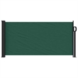 vidaXL Retractable Side Awning in Dark Green
