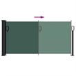 vidaXL Retractable Side Awning in Dark Green