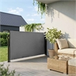 vidaXL Retractable Side Awning in Anthracite