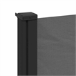vidaXL Retractable Side Awning in Anthracite