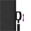 vidaXL Retractable Side Awning in Black