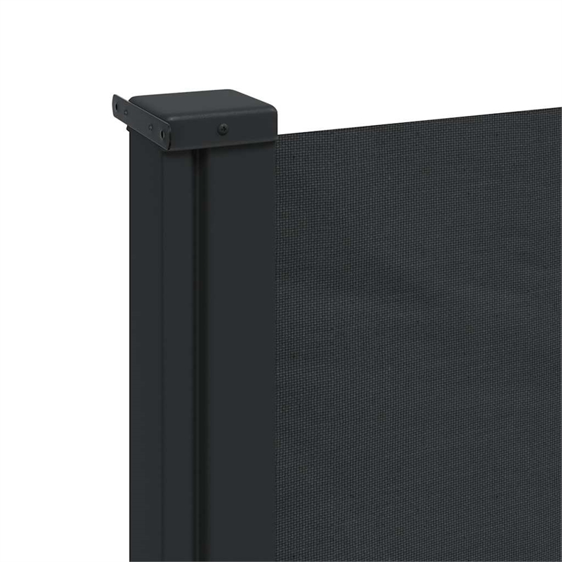 vidaXL Retractable Side Awning in Black