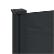 vidaXL Retractable Side Awning in Black