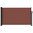 vidaXL Retractable Side Awning with PU Coating in Brown