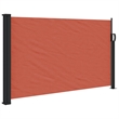 vidaXL Retractable Side Awning with PU Coating in White